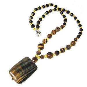 Tibetan Tiger Eyes Necklace