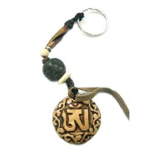 tibetan yak bone key ring