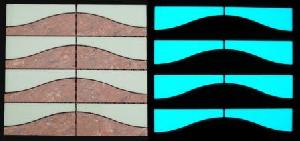 glowing tile miclear ceramic