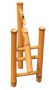 Bamboo Deer Chaser / Scarer Fountain With Bamboo Water Spout, Bamboo Fountain For Garden Water Featu