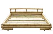 Bamboo Bed, Natural Yellowish Or Carbonized Caramel Color