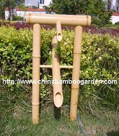 Shishi Odoshi-bamboo Rocking Fountain Deer Chaser W / Pump, Scarer Fountain, Oriental Tradional Styl