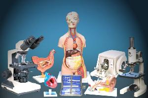 Laboratory Equipment, Microscope, Biologial Apparatus, Biological Models, Charts, Slides, Micotome