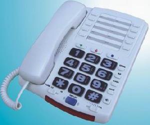 Speed-dailing Telephone With Amplified