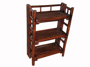 bamboo folding shelves