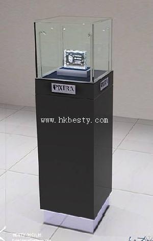 cube jewelry case led spotlights deluxe store