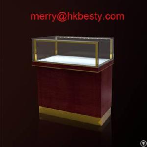 Luxury Jewelry Display Showcase With Led Strips