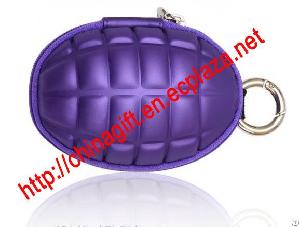 grenades shaped key bag purse