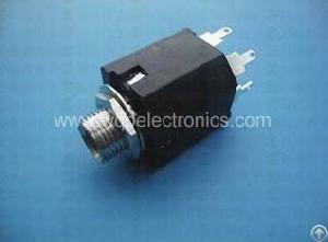 Wqp-pj6120 6.35mm Phone Jack With Hex Nut 1 / 4 Inch Sockets Switchcraft 111 112