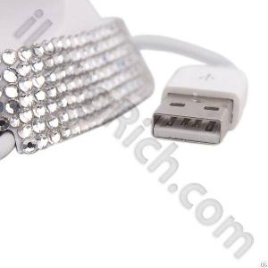 Crystal Seat Charger For Apple Iphone4 Iphone 3gs Ipod Touch-white