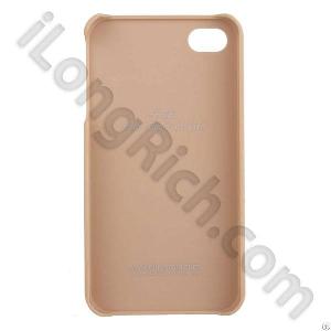 Straw Mat Face Hard Plastic Cases For Iphone 4 And 4s