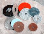 Flexible Wet Polishing Pads 100mm Grit 50 To Buff