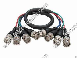 4 Bnc To 4 Bnc Rgb High Resolution Video Cable