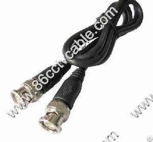 bnc male cable rg59 coaxial cctv camera