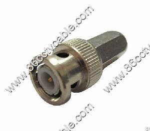 Bnc Twist On Connector, Rg59 Coaxial Connector For Cctv Camera System