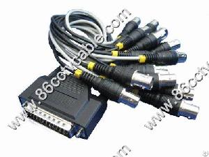 db25 pins 16 bnc cable cctv dvr