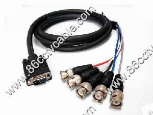 Hd15 To 5 Bnc Cable, Audio Video Cable