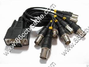 Vga 15 Pin To 8 Bnc Cable, Dvr Card Cable