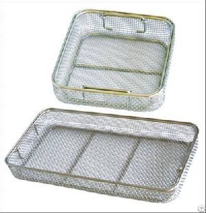 Medical Device Tray , Stainless Steel Wire Mesh Basket For Sale