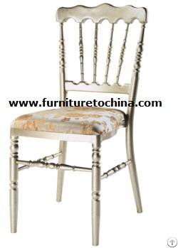 Chateau Napoleon Chair, Imitated Bamboo Seat, Classical Ballroom Dining Furniture