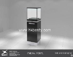 Black Colour Tower-shaped Jewelry Display Tower Showcase With Led Light System Made In China