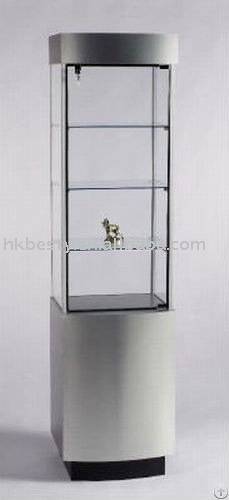 Full-vision Glass Jewelry Display Showcase