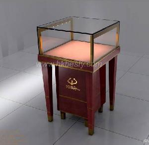 Small Jewelry Display And Crystal Jewelry Cabinet In Store Or Shopping Mall