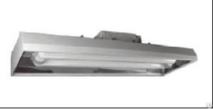 Gegoten Aluminium Hoge Bay Armatuur Met 400w Lineaire Rechthoekige Elektrodeloze Tl-lamp