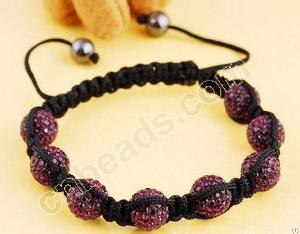 Clay Rhinestone Shambhala Bracelet Knitted Rhinestone Jewelry 2012 Fashion Jewelry