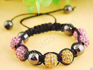 rhinestone shamballa bracelet metal beads tresor paris 2012 alloy handicraft jewelry