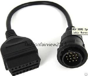 New Benz Sprinter 14 Pin To Obd2 16 Pin Adapter Cable Mercedes Benz 14pin