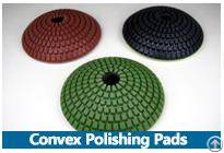 convex polishing pads