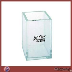 boosts office table acrylic plastic pen holder