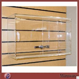 clear wall mounting exquisite acrylic lucite showcase lock