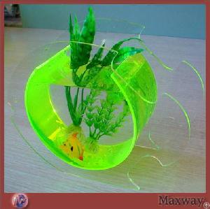 Eco-friendly Necked Acrylic Fish Tank / Bowl