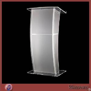 Fantastic Floor Standing Acrylic / Lucite Speech Pulpit For Church / School