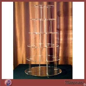 Thickening 6-tier Transparent Acrylic Cupcake Seperator / Perspex Cake Display