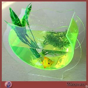 water clear acrylic fish bowl