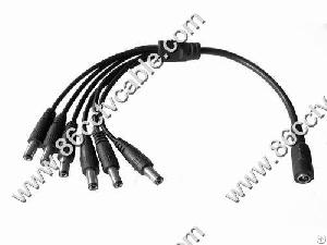 12v Dc Strmsplitterkabel 1 Till 6 Fr vervakningskamera