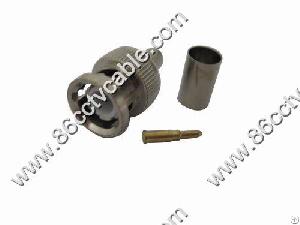 conector de cable coaxial bnc macho