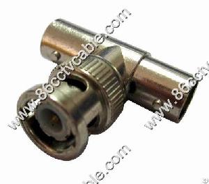 Conector T De 1 Bnc Macho A 2 Bnc Hembra