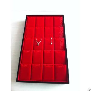 Red Jewelry Trays