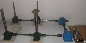 manually operate worm gear screw jacks lifting platform