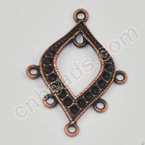 Earring Metal Charm Fit Rhinestone Alloy Charms 2012 Fashion Jewelry Accessories