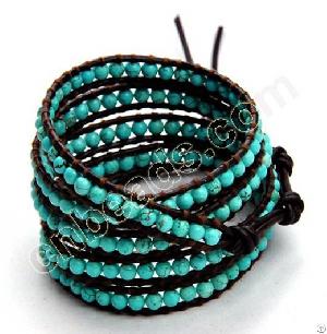 Turquoise Chan Luu Bracelet Wrap Round Stone Beads Bracelets 2012 Fashion Jewlry