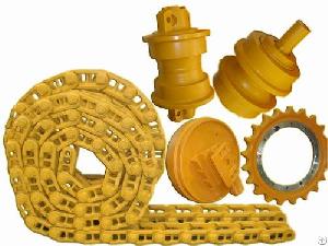 excavator bulldozer undercarriage track roller chain idler sprocket