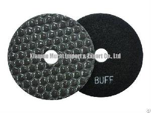 Diamond Dry Buff Pads-black Colored