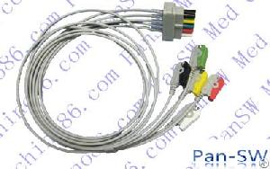 Datex Ohmeda 5 Leads Ecg Leadwire , Ecg, Spot2, Bp Expert, Good Price , High Quality