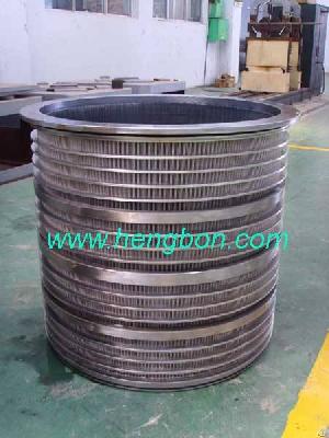 Screen Basket, Wedge Wire Slot Pressure Screen Basket