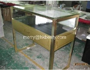 dm1209l jewelry counter display aluminum legs